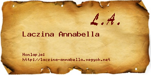Laczina Annabella névjegykártya